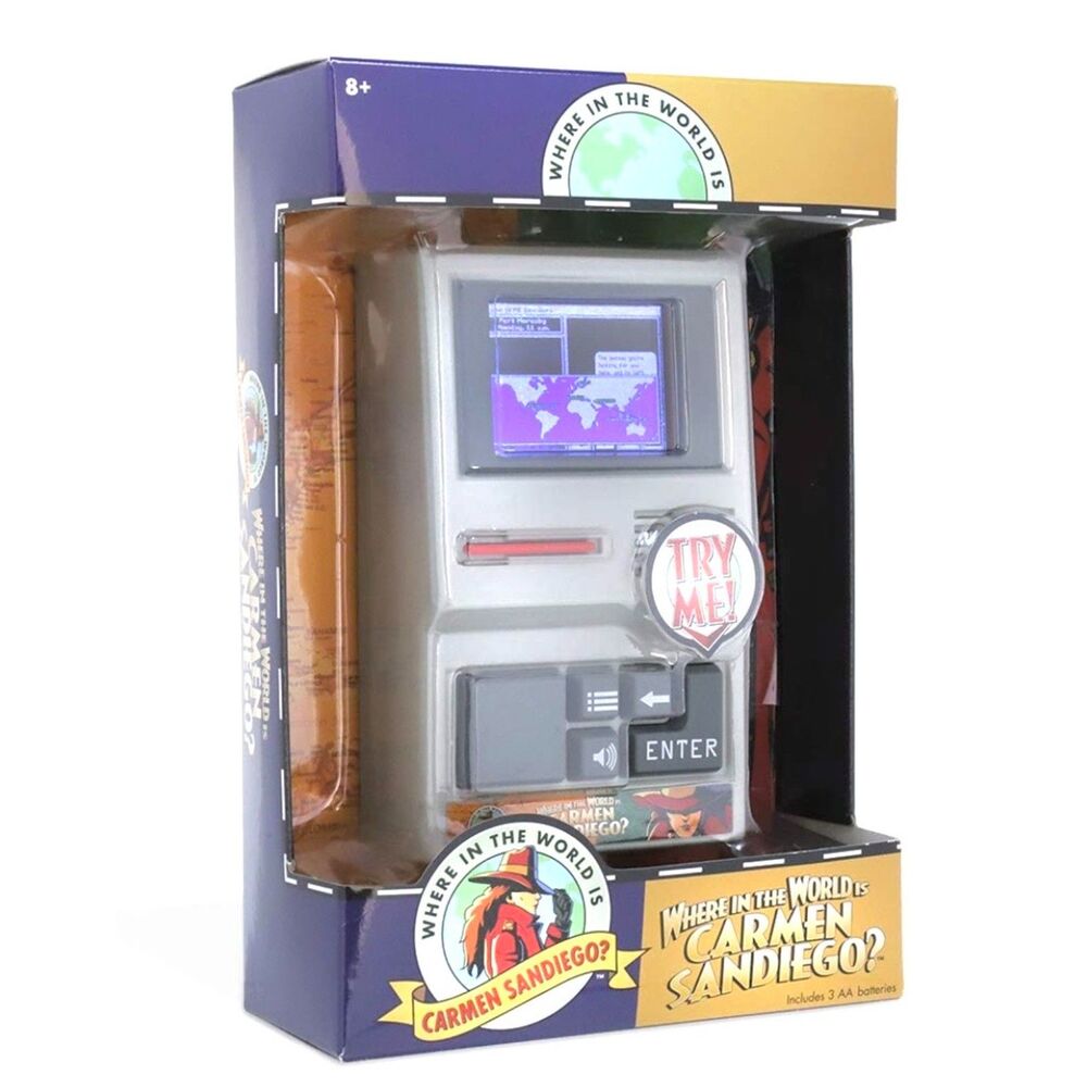 Where in the World is Carmen Sandiego Retro Handheld Electronic Computer Game